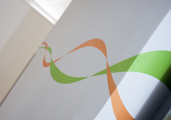 Die Linien beginnen sich bereits vor der Kante zu krümmen in Analogie zur Quantenmechanik (Wellenfunktionen an einem endlichen Potentialsprung) Foto: creativeeyes.at